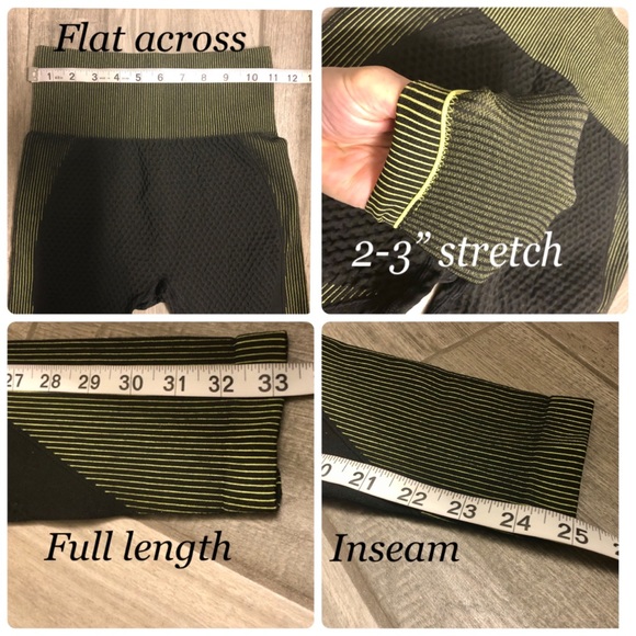 NWT XS M high waist yoga gym pants drywick sports - Picture 6 of 9